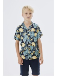 παιδικό πουκάμισο για αγόρι κοντομάνικο name it 13214159 navy