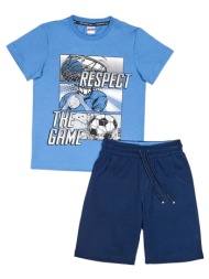 παιδικό σετ μπλούζα για αγόρι sprint 241-3006-310 μπλε ραφ