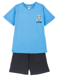 παιδικό σετ μπλούζα για αγόρι joyce 2414124 μπλε ρουά