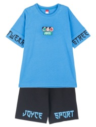 παιδικό σετ μπλούζα για αγόρι joyce 2414138 μπλε ρουά