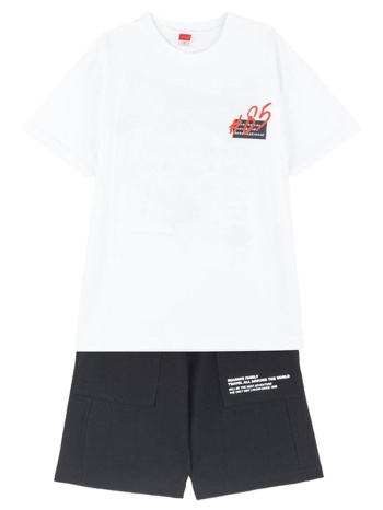 παιδικό σετ μπλούζα για αγόρι joyce 2414125 ασπρο σε προσφορά