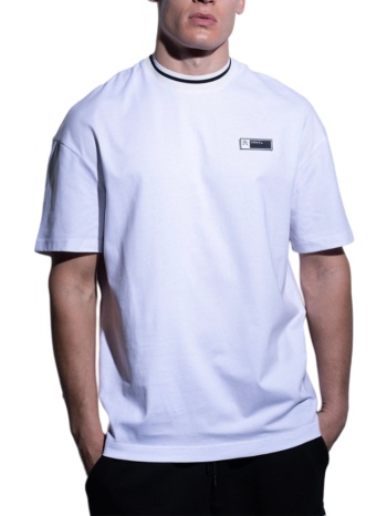 ανδρική μπλούζα κοντομάνικη vinyl 78520-02 ασπρο