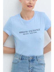 γυναικεία μπλούζα armani exchange 8nytabyjg3z σιελ