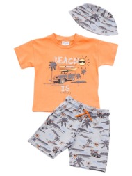 παιδικό σετ μπλούζα για αγόρι trax 45433 πορτοκαλί