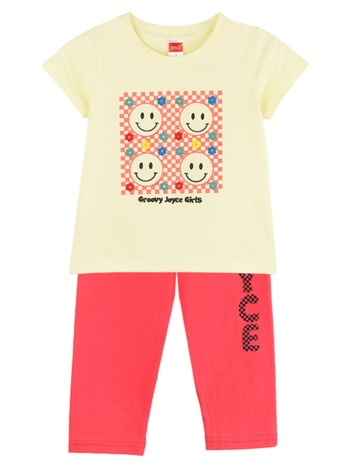 παιδικό σετ μπλούζα για κορίτσι joyce 2411114 κίτρινο σε προσφορά