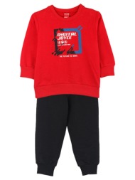 παιδικό σετ μπλούζα για αγόρι joyce 2412103 κόκκινο