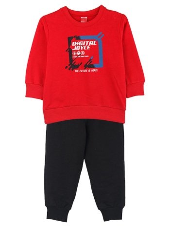 παιδικό σετ μπλούζα για αγόρι joyce 2412103 κόκκινο σε προσφορά