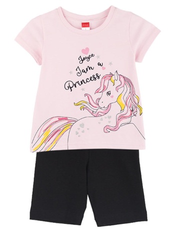 παιδικό σετ μπλούζα για κορίτσι joyce 2411118 ροζ