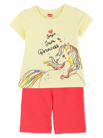 παιδικό σετ μπλούζα για κορίτσι joyce 2411118 κίτρινο σε προσφορά