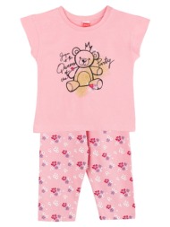 παιδικό σετ μπλούζα για κορίτσι joyce 2411112 ροζ
