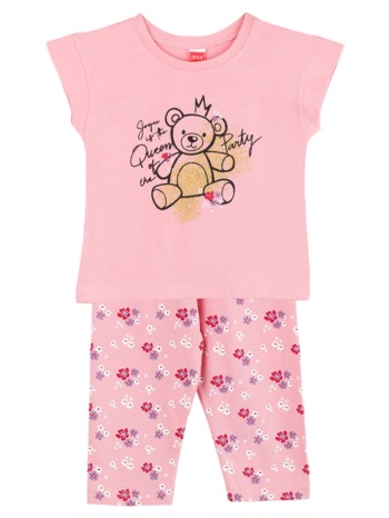 παιδικό σετ μπλούζα για κορίτσι joyce 2411112 ροζ σε προσφορά