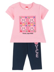 παιδικό σετ μπλούζα για κορίτσι joyce 2411114 ροζ