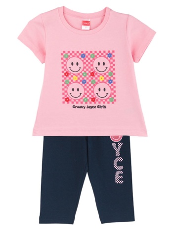 παιδικό σετ μπλούζα για κορίτσι joyce 2411114 ροζ σε προσφορά