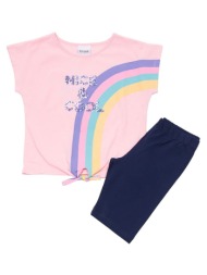 παιδικό σετ μπλούζα για κορίτσι trax 45135 ροζ