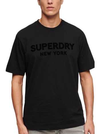 ανδρική μπλούζα superdry m6010805a-16a μαύρο σε προσφορά