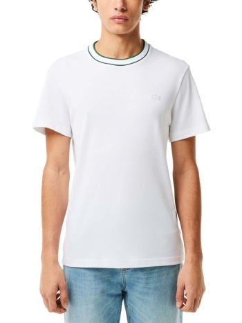ανδρική μπλούζα lacoste th8174-001 ασπρο σε προσφορά