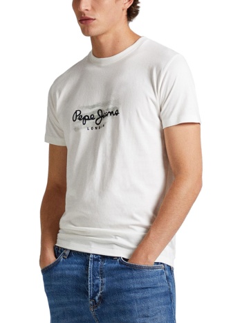 ανδρική μπλούζα pepe jeans pm509204-837 άσπρο σε προσφορά