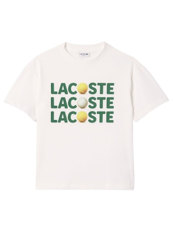 παιδική μπλούζα lacoste tj7380-70v ασπρο σε προσφορά