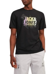 ανδρική μπλούζα jack & jones 12257908-black μαύρο
