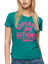γυναικεία μπλούζα superdry w1011412a-5ev πετρόλ