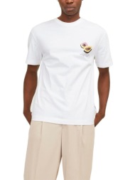 ανδρική μπλούζα jack & jones 12252175-bright white άσπρο