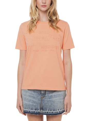 γυναικεία μπλούζα superdry w1011397a0-1lm κοραλί σε προσφορά
