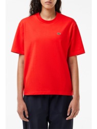 γυναικεία μπλούζα lacoste tf7215-f8m κόκκινο