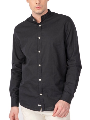 ανδρικό πουκάμισο rebase 241-rgs-581-black μαύρο σε προσφορά