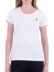 γυναικεία μπλούζα κοντομάνικη u.s. polo assn. 67335-51520-101 ασπρο