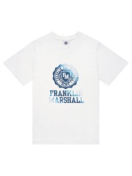 ανδρική μπλούζα franklin&marshall jm3242.000.1016p01-011 άσπρο