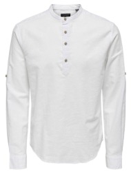 ανδρικό πουκάμισο only&sons 22009883-white άσπρο