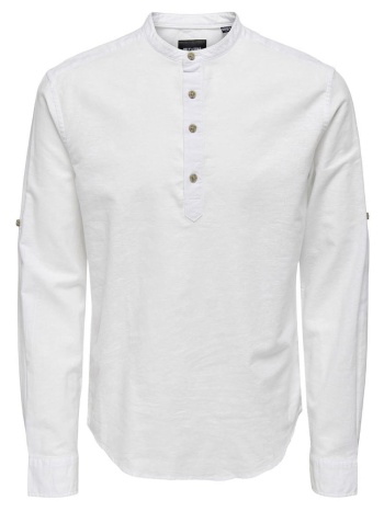 ανδρικό πουκάμισο only&sons 22009883-white άσπρο