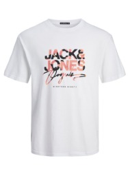 ανδρική μπλούζα jack & jones 12255517-bright white άσπρο