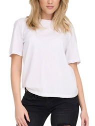 γυναικεία κοντομάνικη μπλούζα only 15270390 ασπρο