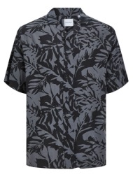 ανδρικό πουκάμισο jack & jones 12249210-asphalt μαύρο