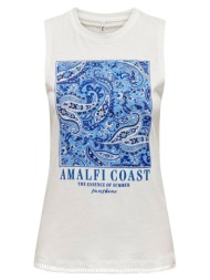 γυναικεία μπλούζα only 15324105-cloud dancer-amalfi μπλε