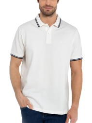 ανδρική μπλούζα bostonians 3ps1271-b001wh άσπρο