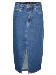 γυναικεία φούστα vero moda 10295731-medium blue denim τζιν σκούρο