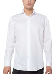 ανδρικό πουκάμισο bostonians 3anp2128-b001wh άσπρο