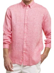 ανδρικό πουκάμισο bostonians 3aap1552-b00092 κοραλί