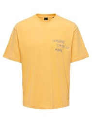 ανδρική μπλούζα only&sons 22029468-chamois πορτοκαλί