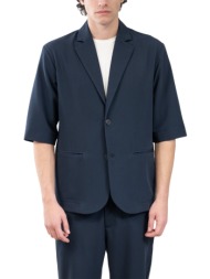 ανδρικό overshirt πουκάμισο vittorio artist 300-24-damiann-blue navy