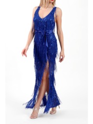 γυναικείο φόρεμα cecilia s24c239 μπλε ρουά