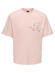 ανδρική μπλούζα only&sons 22029468-impatiens pink ροζ