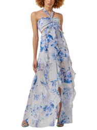 γυναικείο φόρεμα enzzo 241356 μπλε ρουά