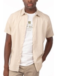 ανδρικό πουκάμισο rebase 241-rgs-579-beige μπεζ