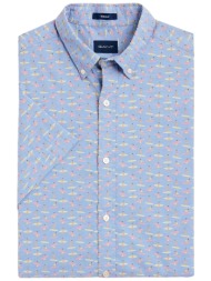 gant ανδρικό κοντομάνικο πουκάμισο με all over print