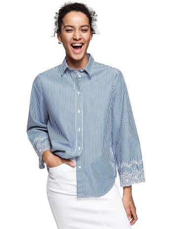 gant γυναικείο πουκάμισο με λεπτομέρειες δαντέλας loose fit σε προσφορά