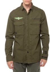 μακρυμάνικο πουκάμισο vintage patched military shirt superdry