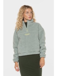 sherpa φούτερ embroidered borg half zip sweatshirt superdry